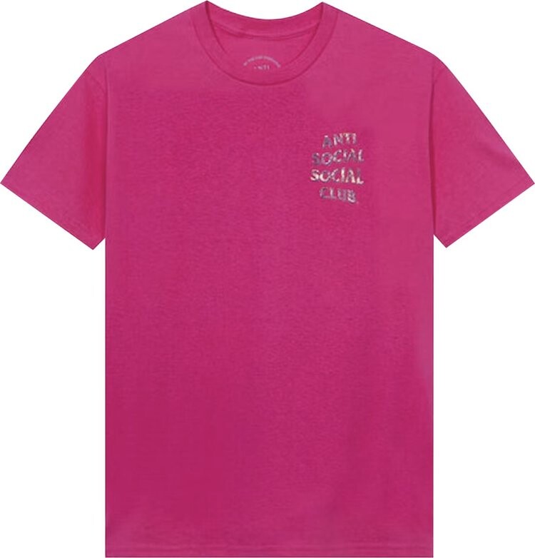 

Футболка Anti Social Social Club Layer Lock Hot Tee 'Pink', розовый