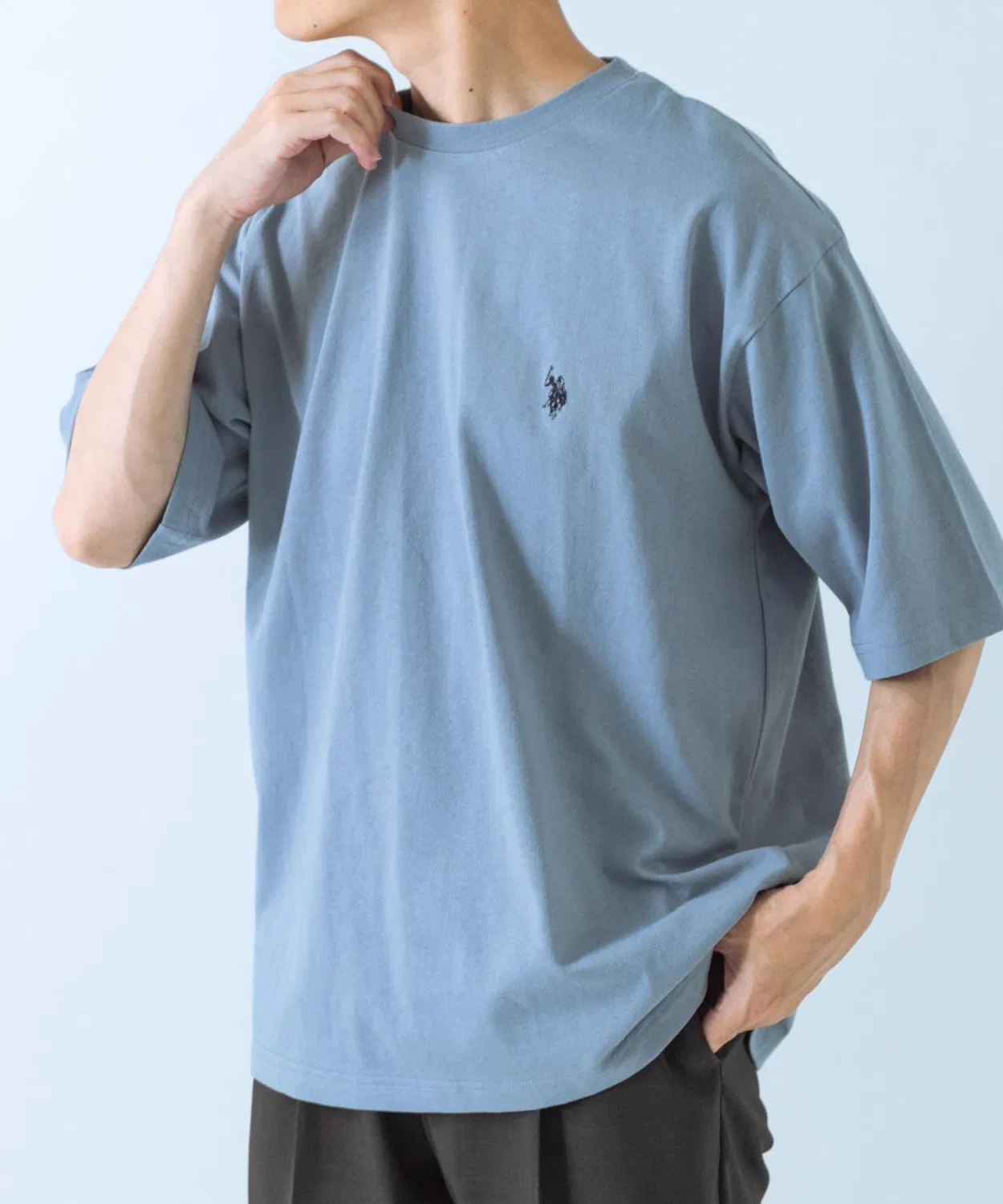 Мужская футболка с коротким рукавом из хлопка U.S. POLO ASSN., Blue
