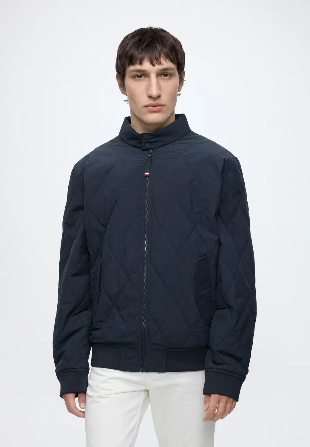 Складная стеганая куртка-харрингтон - легкая куртка Tommy Hilfiger, Navy Blue