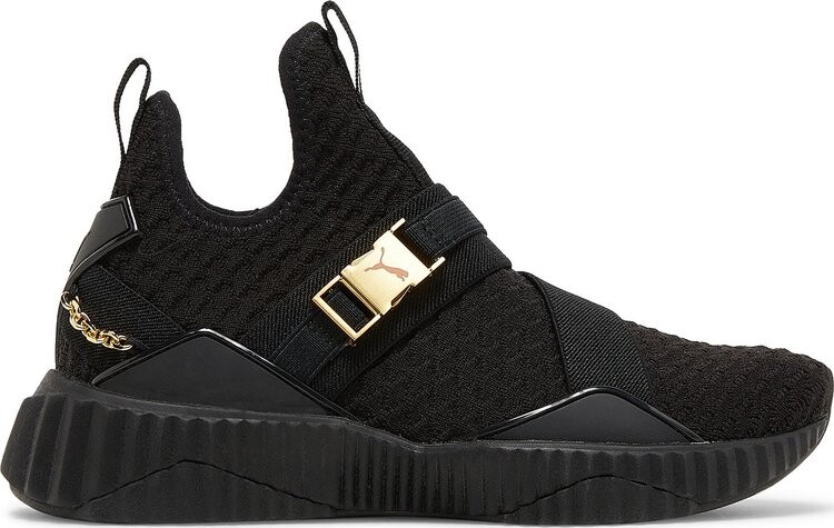 Кроссовки Puma Wmns Defy Mid Black Gold, черный