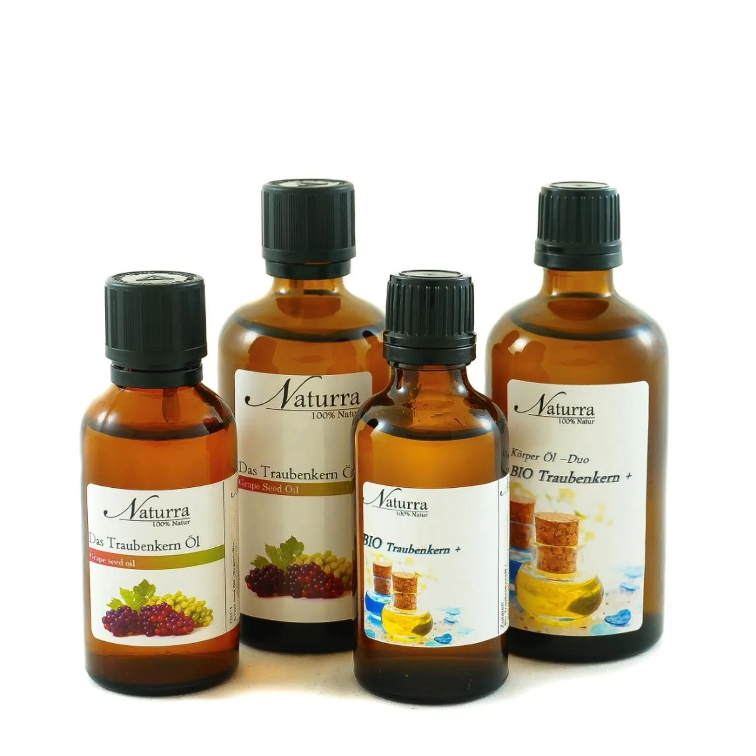 Масло для тела Organic Grape Seed Oil Duo, Naturra, набор 2 масла по 100 мл — фото 4