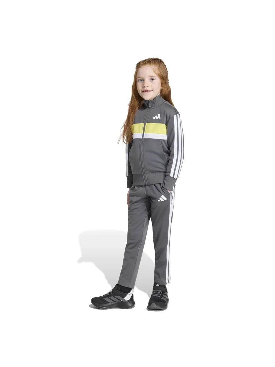 Спортивный костюм ADIDAS SPORTSWEAR 'Seasonal Essentials Tiberio' темно-серого цвета — фото 4