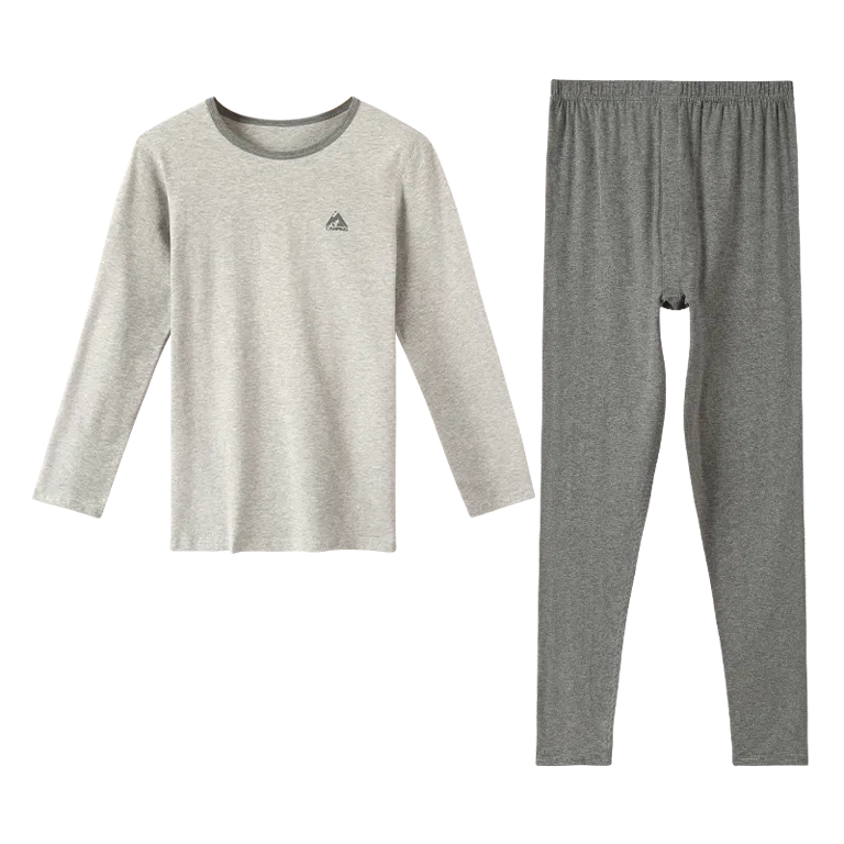 Red bean Детский комплект нижнего белья с круглым вырезом Dark Heather Gray
