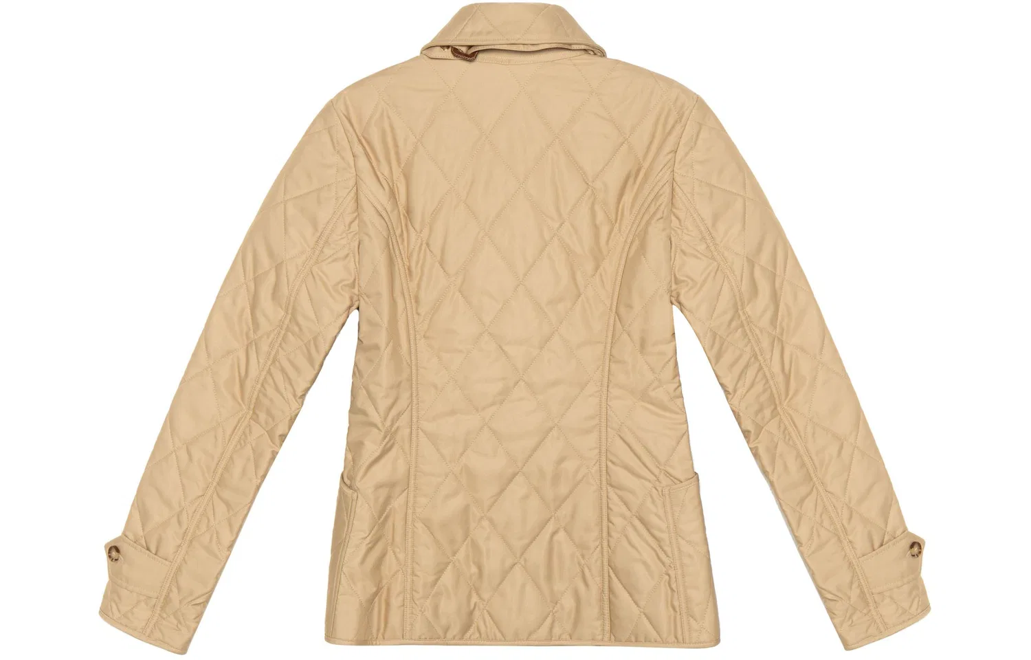Женское пальто с длинным рукавом, Slim Fit, Khaki Beige, Burberry — фото 3