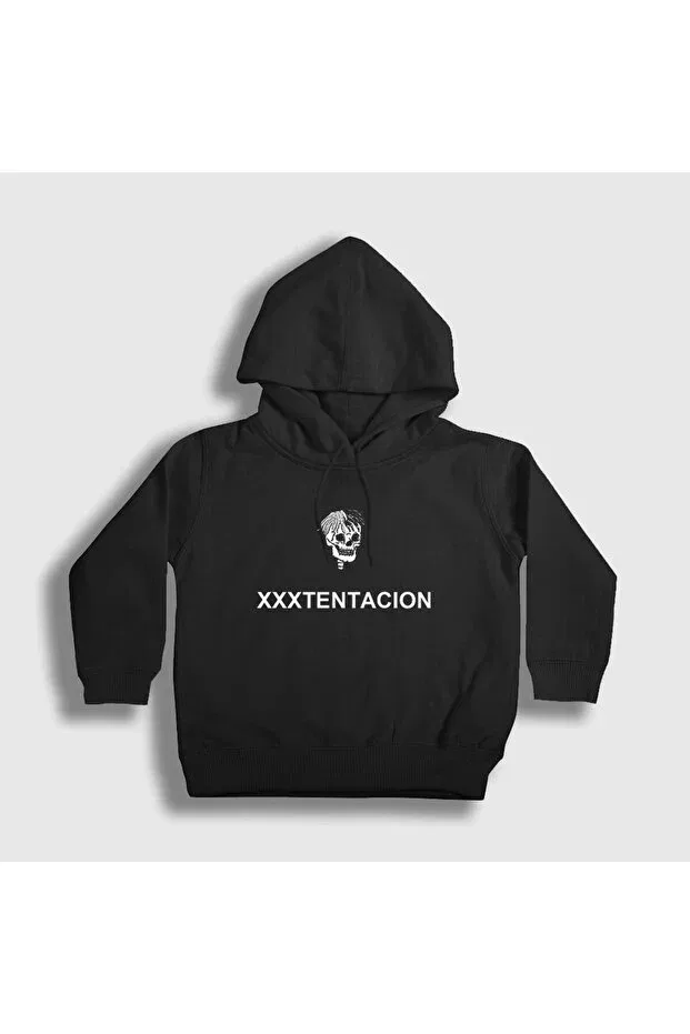 Детское худи с принтом для мальчиков Skull Xxxtentacion Presmono, Black