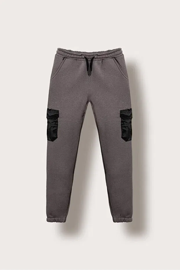 Детские спортивные штаны для мальчиков с карго карманами Mışıl Kids, Gray