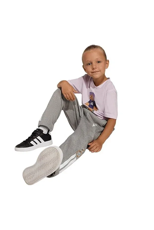 Детская футболка для девочек с коротким рукавом Adidas, Purple — фото 4