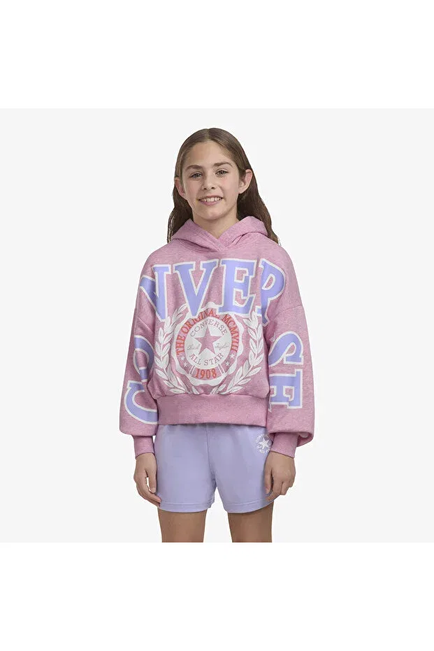 Детские свитшот для девочек оверсайз Converse, Raf-Pink
