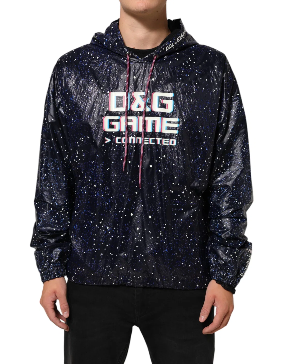 Мужской свитшот с капюшоном D&G Game Dolce & Gabbana, Blue — фото 2