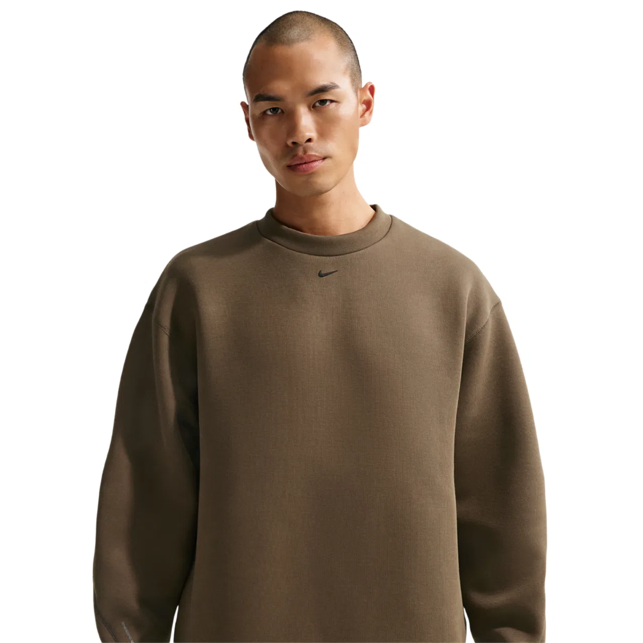 Мужская толстовка Nike Tech Fleece Crew, цвет Dark Hazel/Black