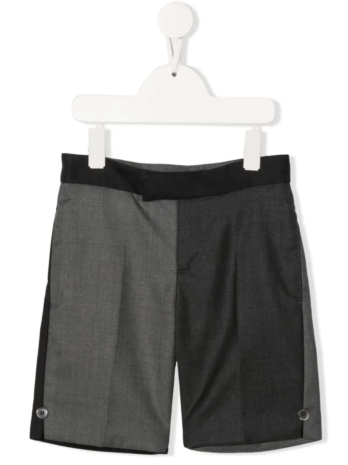 Двухцветные бермуды Thom Browne, серый