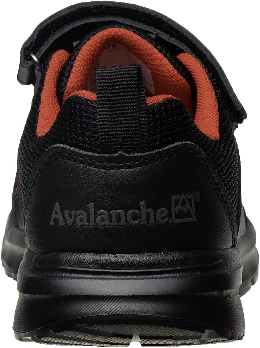 Детские кроссовки для девочек и мальчиков с принтом Avalanche, Black/Red — фото 3