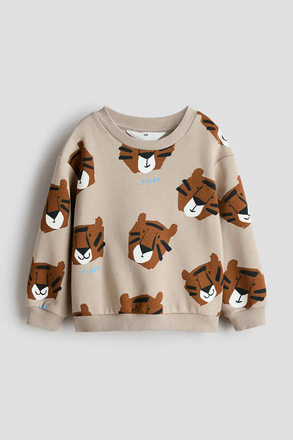 Толстовка с принтом H&M, Beige/Tiger