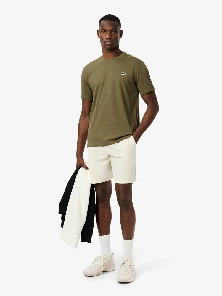 Футболка с длинным рукавом тренировочная LACOSTE TH7618, Khaki — фото 4