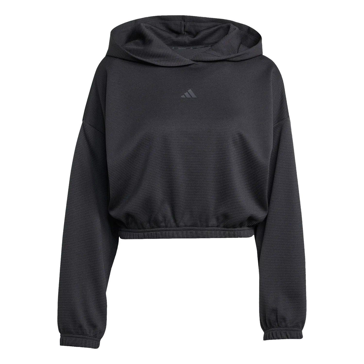 Женское свободное худи для йоги Adidas, черный