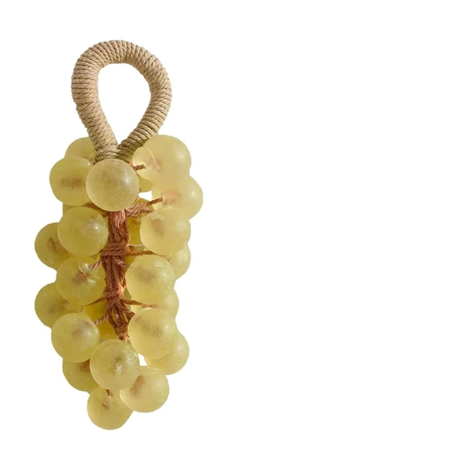 Мыло ручной работы виноградной формы на веревке, ароматное, Palut, 300 г, Yellow