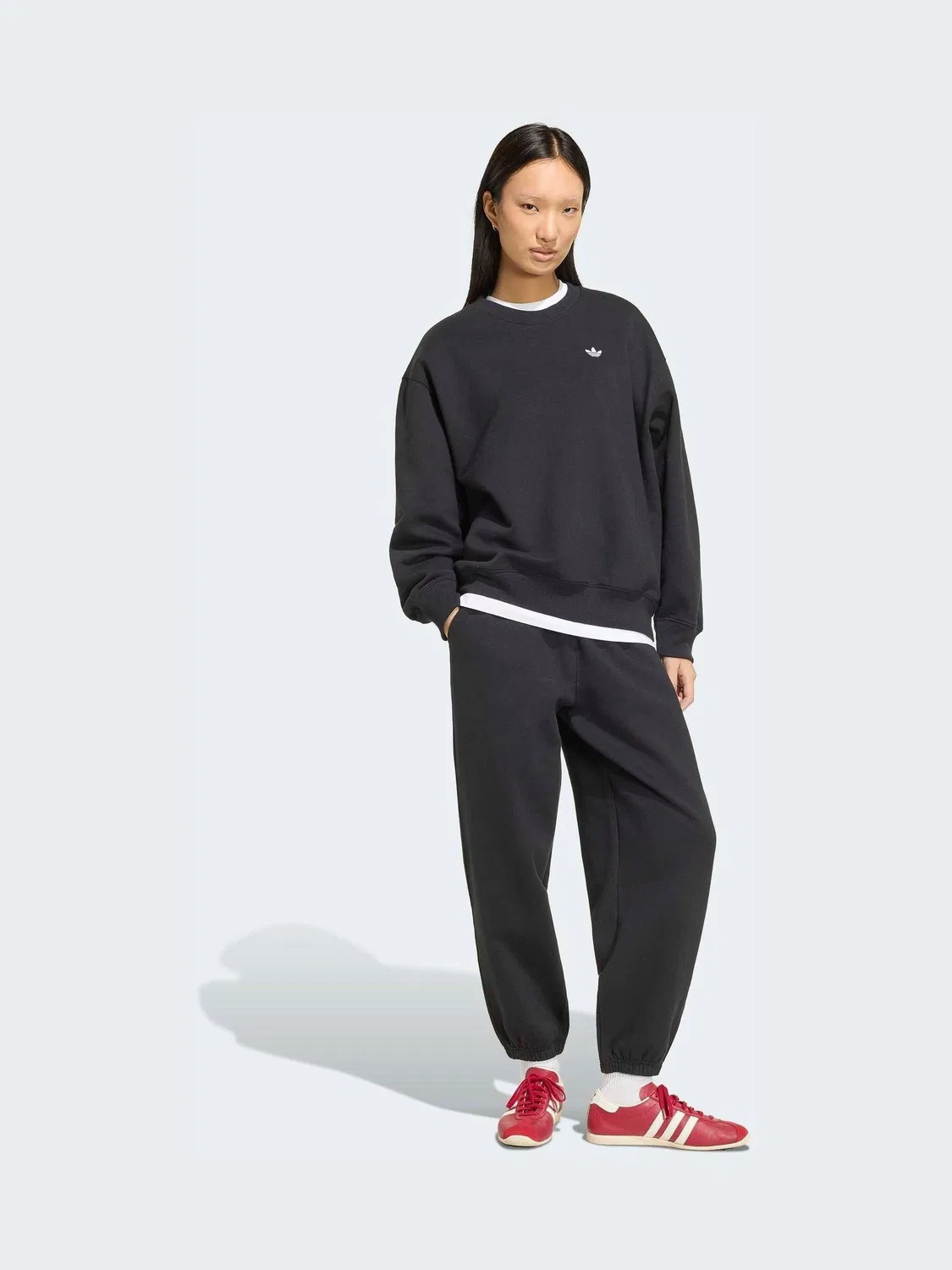 Джоггеры свободного кроя Essentials Loose Fleece, adidas Originals, черный — фото 3