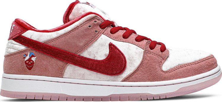 Лимитированные кроссовки Nike StrangeLove x Dunk Low SB 'Valentine's Day' Special Box, розовый - фото