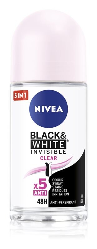 

Роликовый антиперспирант для женщин Nivea Invisible Black & White Clear