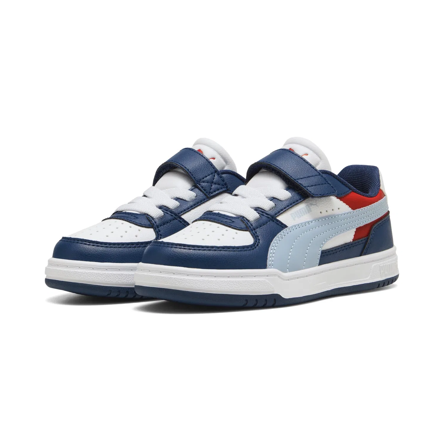 Детские кроссовки для мальчиков с красочным принтом PUMA, Persian Blue Sea Illusion White