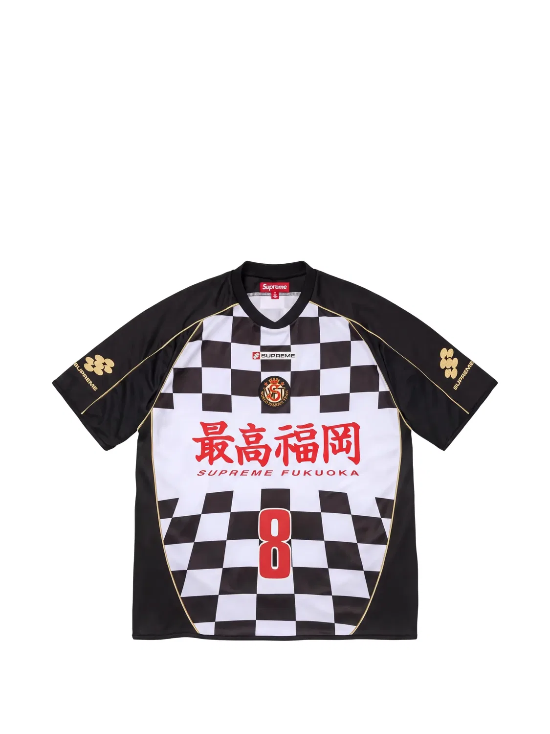 Топ в клетку Supreme, черный