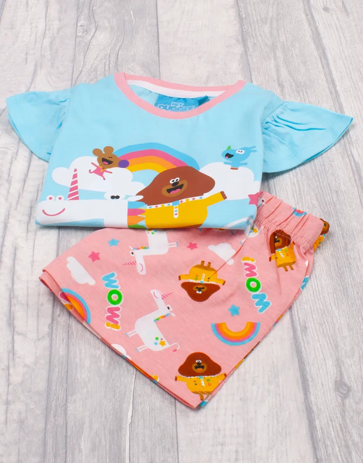 Детская пижама для девочек с коротким рукавом и короткими штанинами Hey Duggee, Blue — фото 2