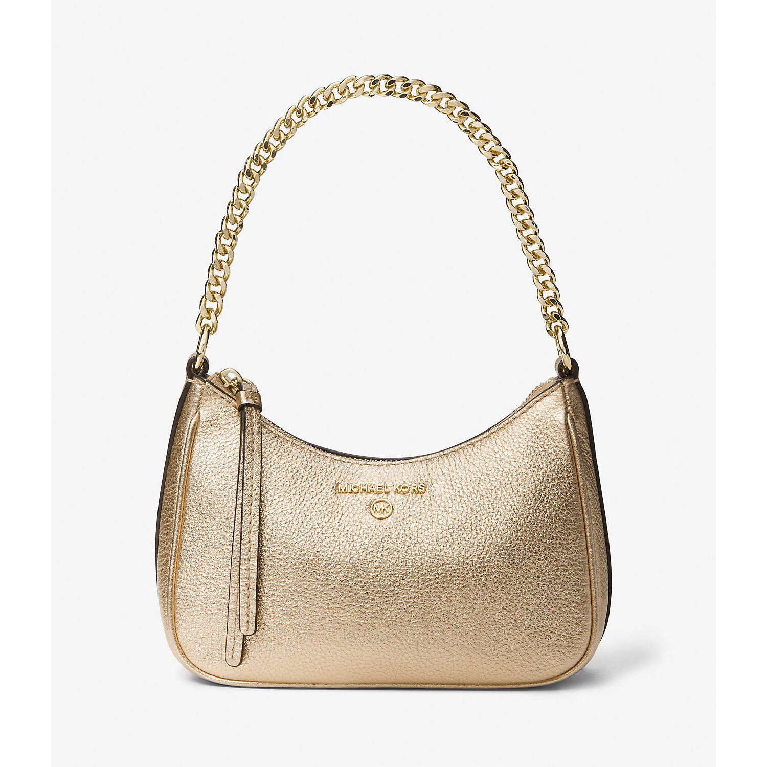

Сумка Michael Michael Kors Jet Set Charm Small Metallic Pebbled Leather Pochette, золотистый