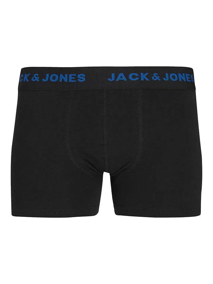 Комплект трусов-боксеров 7 штук, черный Jack & Jones Junior — фото 3