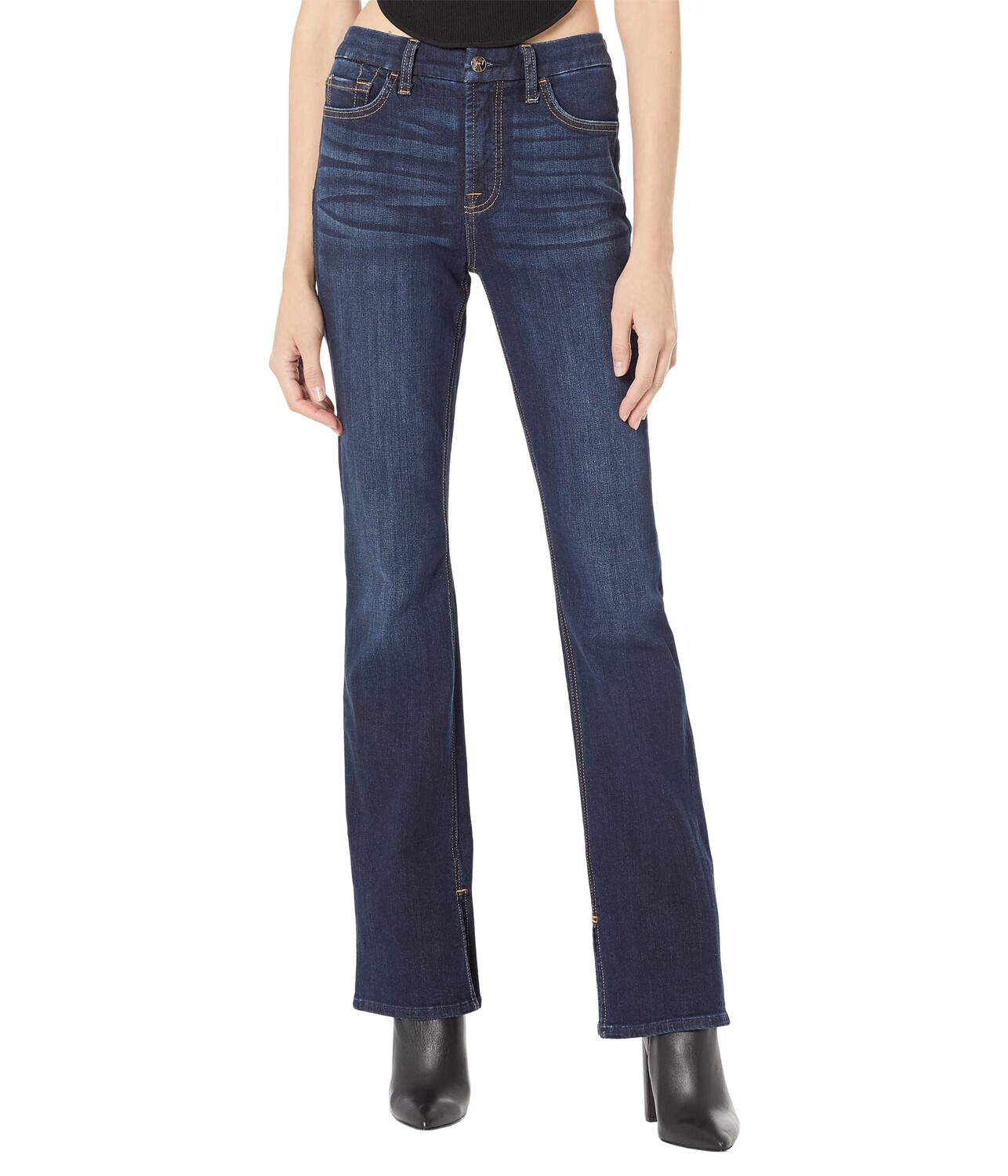 

Джинсы JEN7, Slim Boyfriend in Carmelia Broken Twill