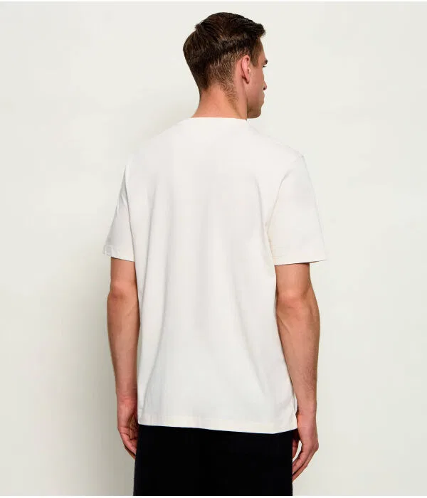 Мужская футболка хлопковая T-Shirt Tommy Hilfiger, Écru — фото 3