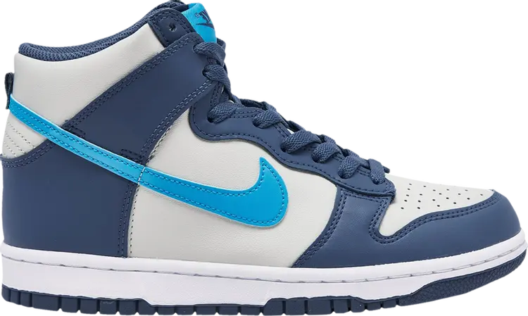 

Кроссовки Nike Dunk High GS 'Light Bone Diffused Blue', серый