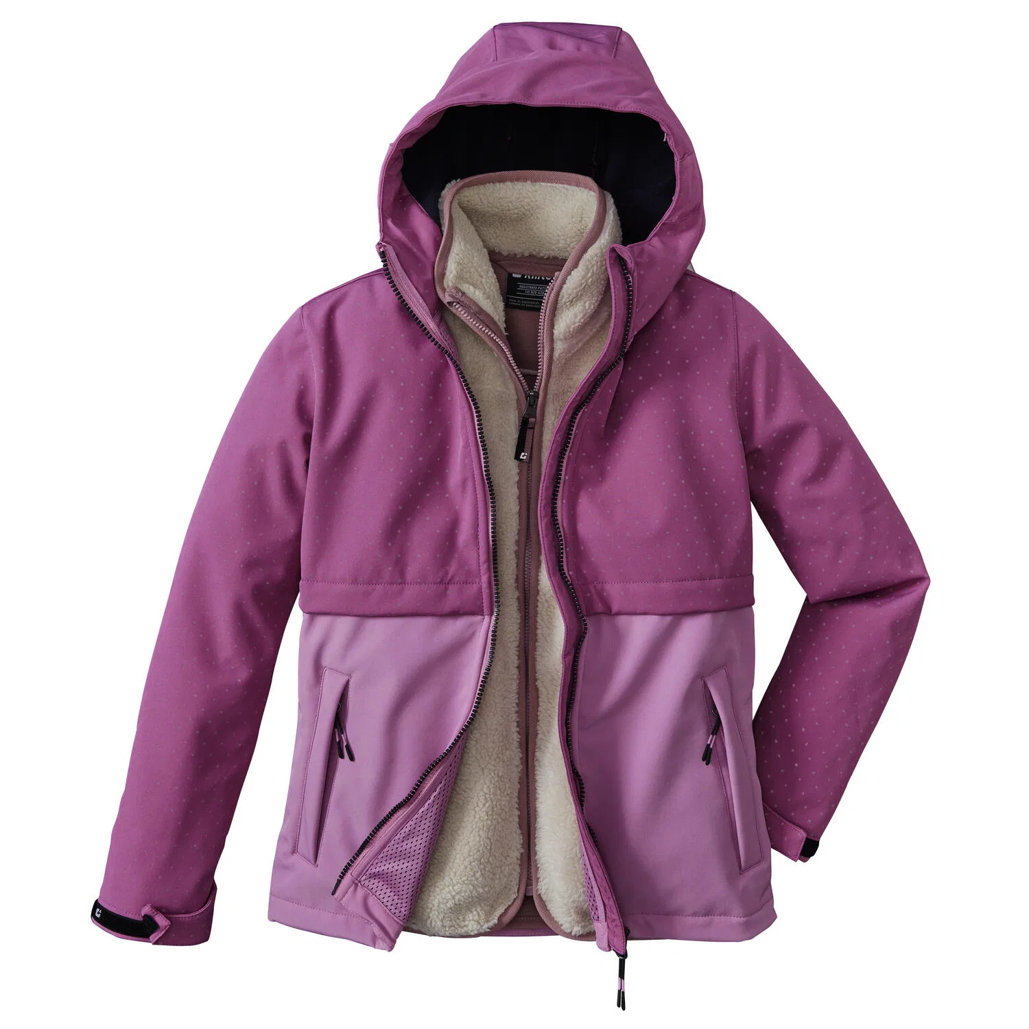 Детская флисовая куртка KOW 242 GRLS FLC JCKT Killtec, Beige — фото 3