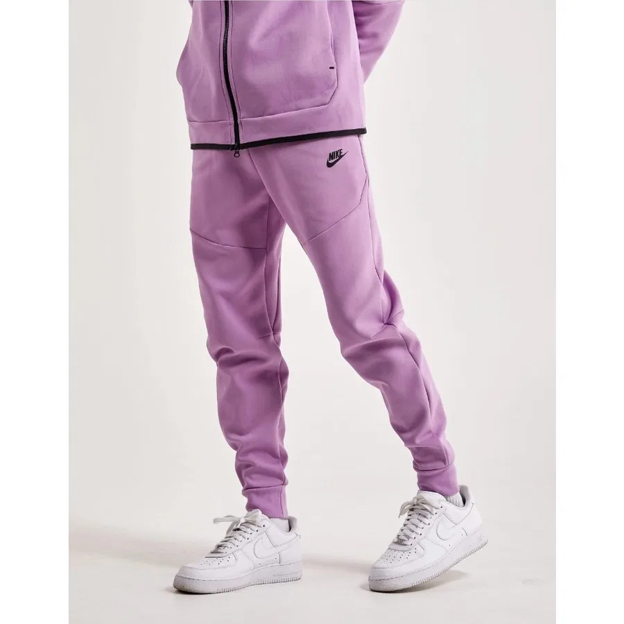 Спортивные брюки Nike Sportswear Tech Fleece Violet Shock/black CU4495-532, Цвет Violet Shock/Black — фото 3