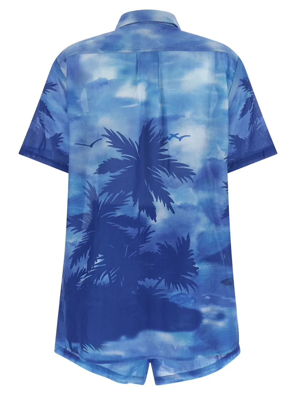 Детский комплект рубашка и шорты с принтом Palme Polo Ralph Lauren, Blue — фото 2