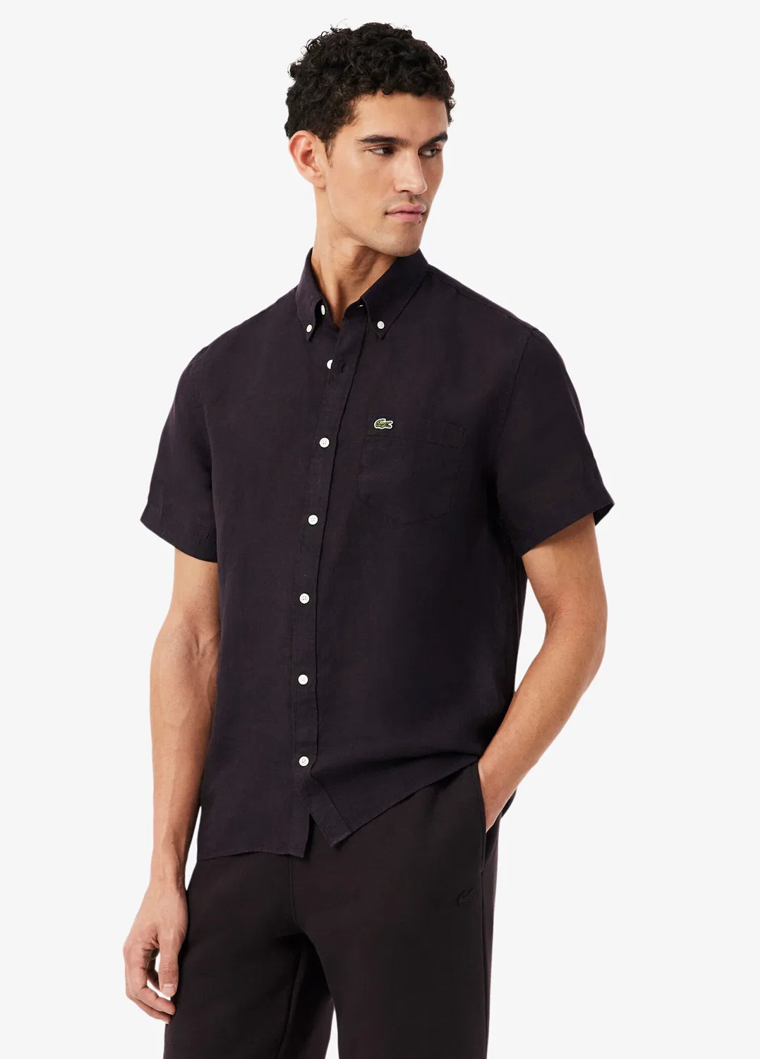 Рубашка повседневная Lacoste, коричневый — фото 2