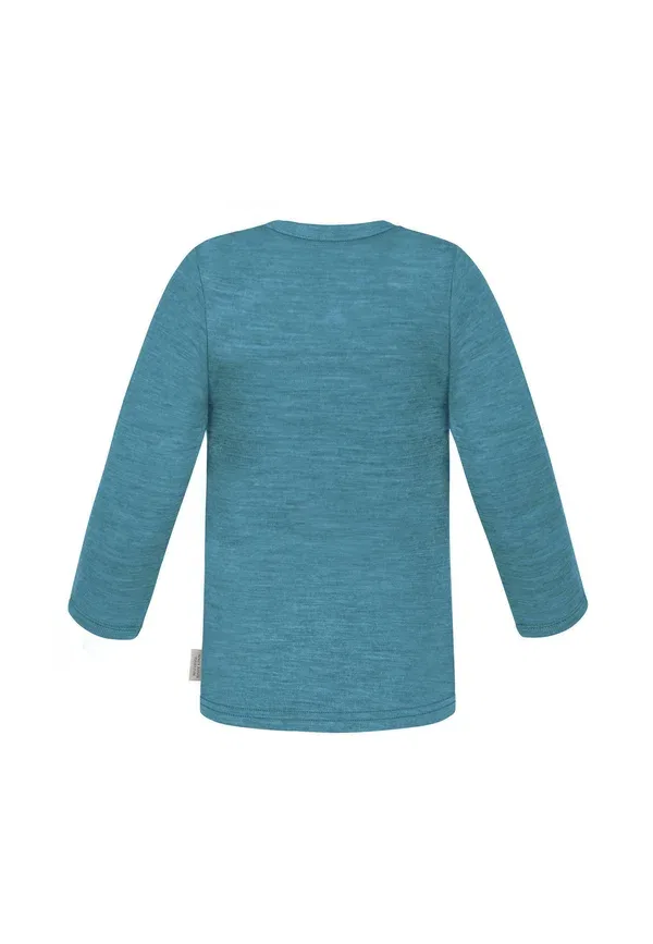 Детский комплект термобелья из шерсти Baby winter merino unterwasche set Normani Outdoor Sports, синий — фото 4