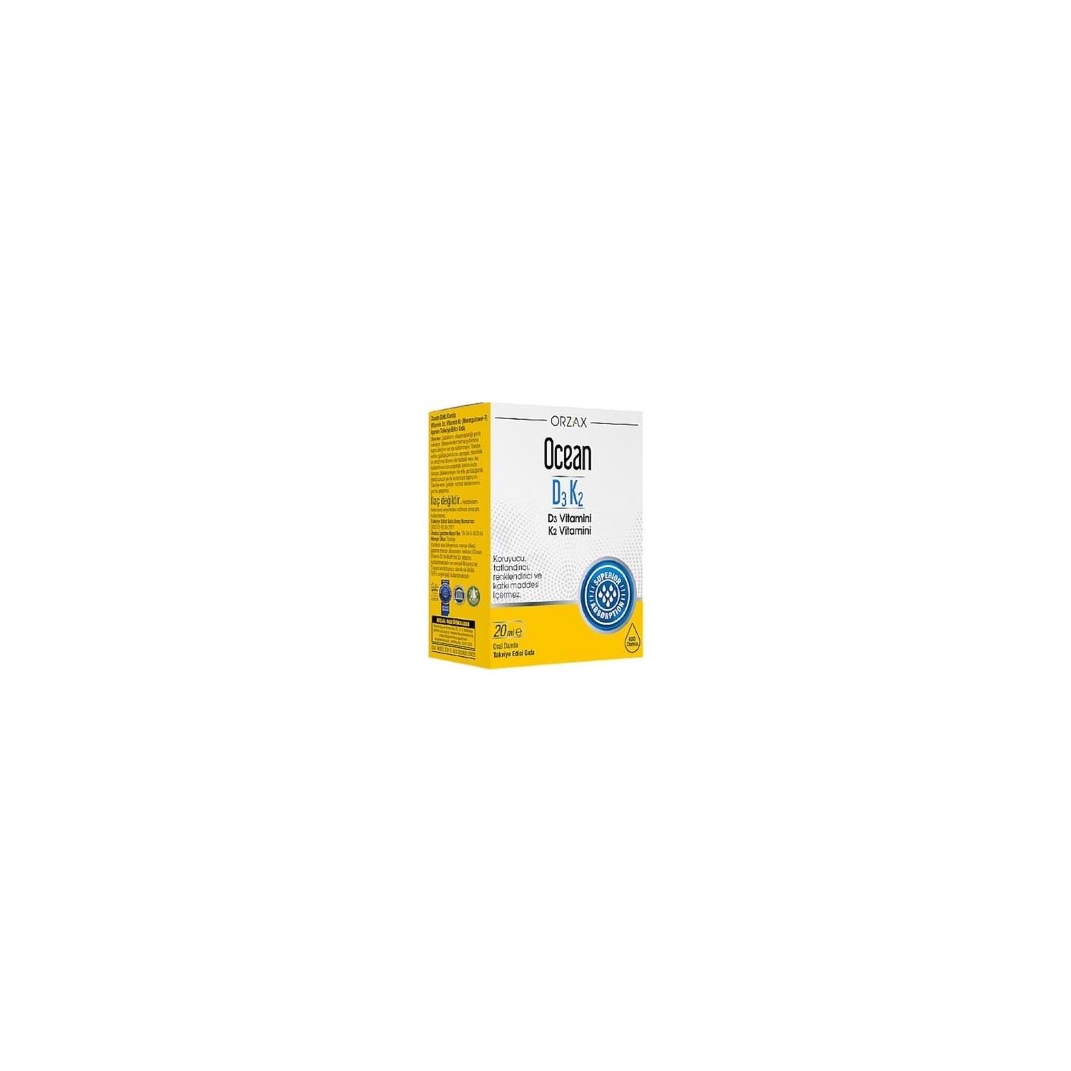 

Витаминные капли Orzax Ocean D3 / K2, 20 мл