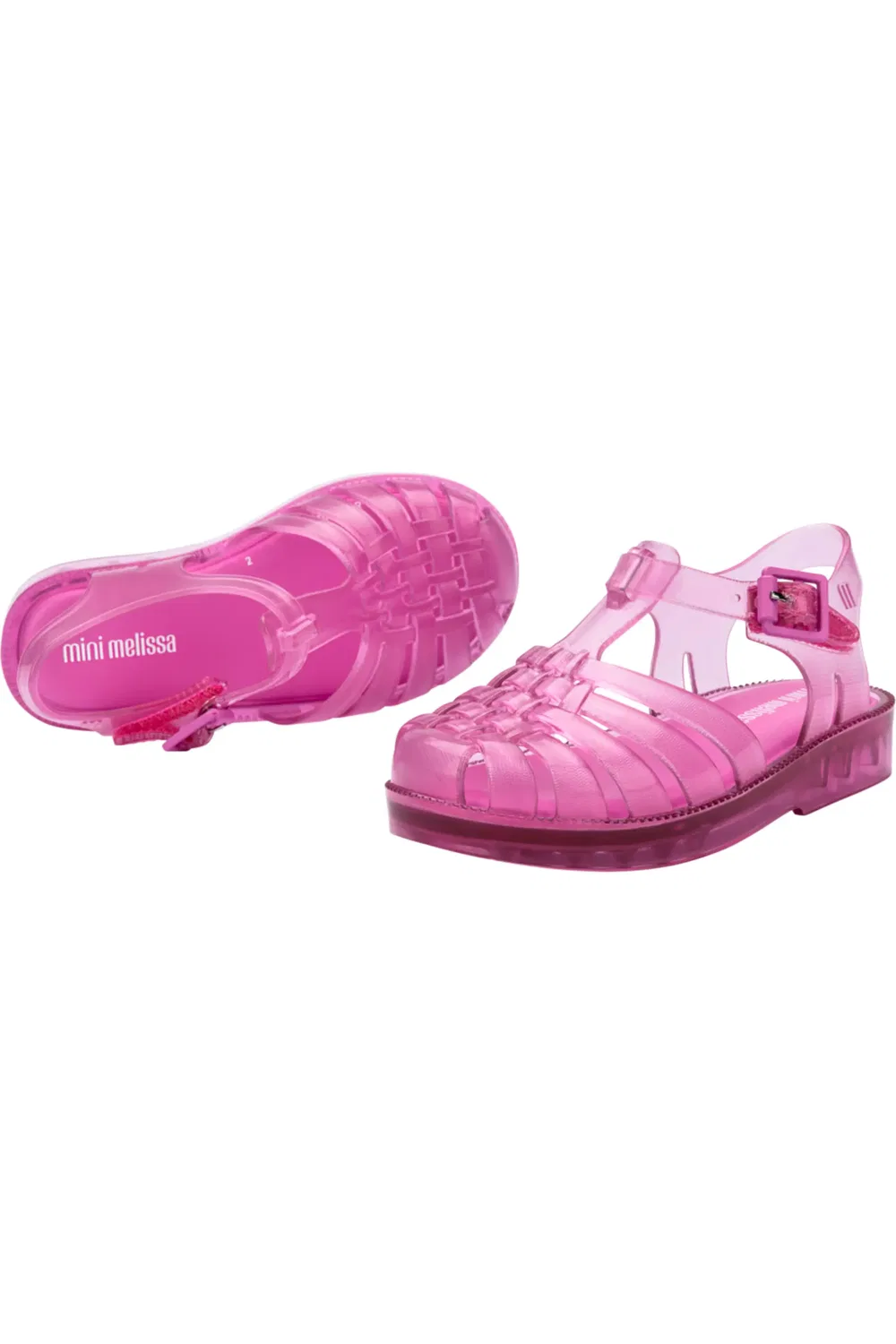 Сандалии детские плетеные Possession Mini Melissa, Transparent Pink — фото 4