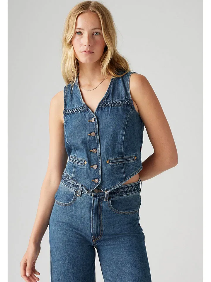 Жилет джинсовый синий Levi'S, синий — фото 4