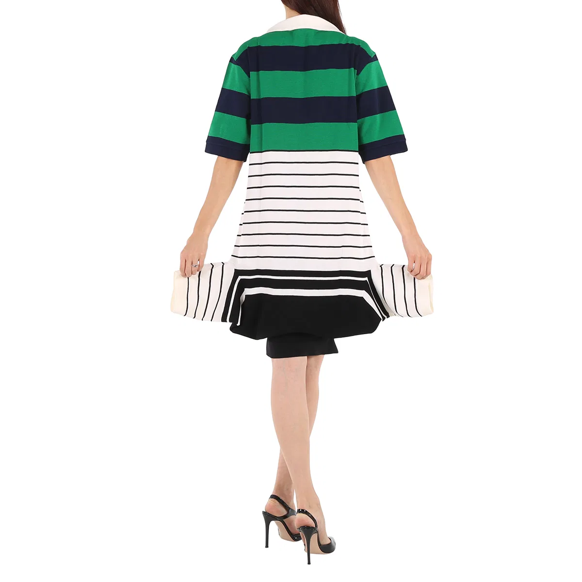 Платье-поло с принтом Ladies Logo Graphic Reconstructed Polo Shirt Dress Burberry, White — фото 4