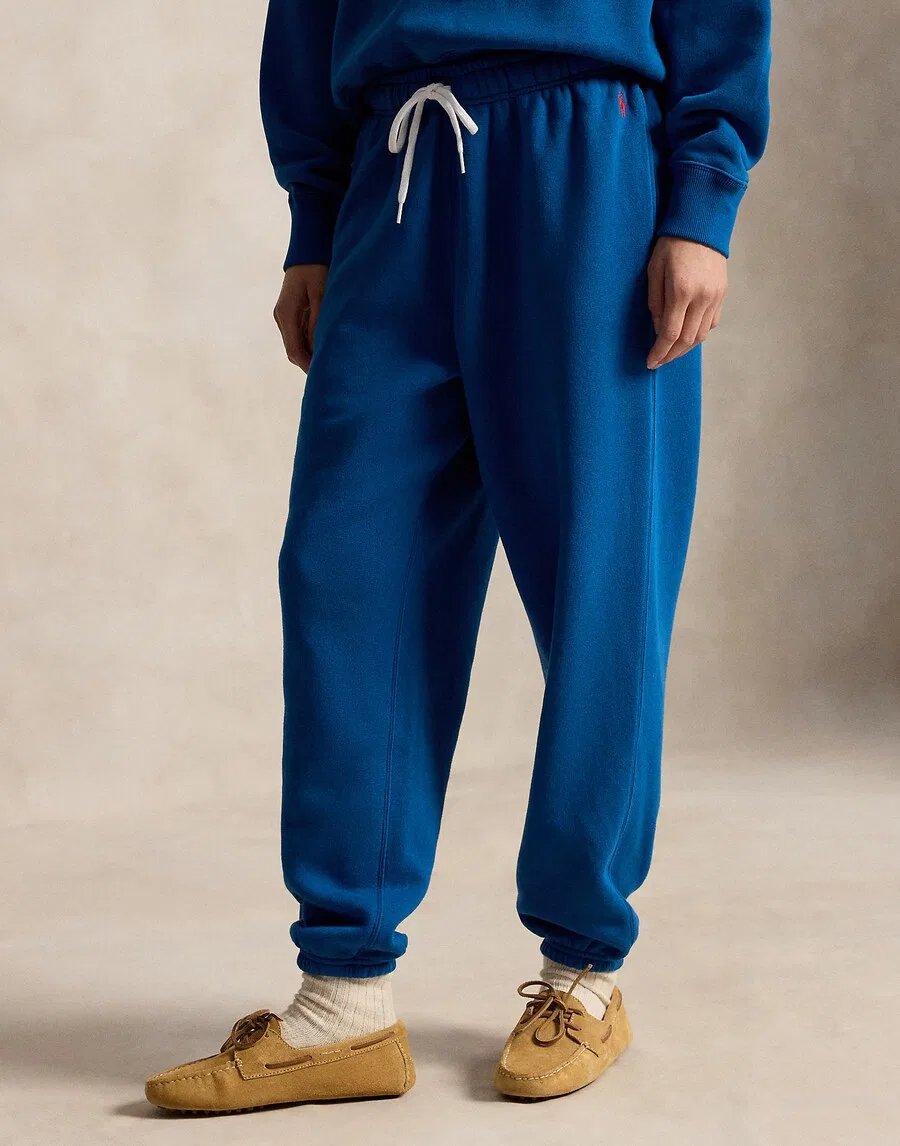 Зауженные брюки Polo Ralph Lauren синего цвета — фото 3