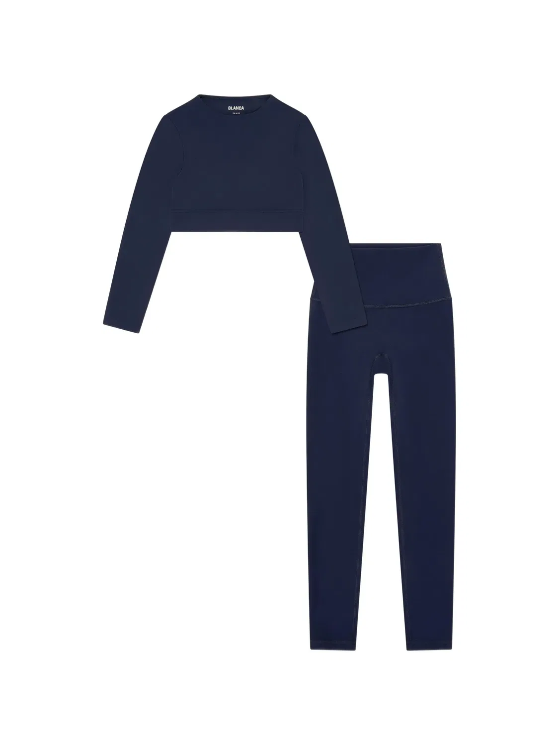 Комплект из укороченного топа и легинсов Blanca Sport Kids, синий