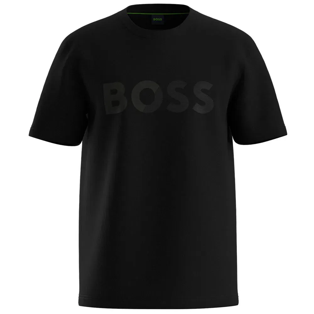 Футболка с коротким рукавом Tape Logo Boss, черный