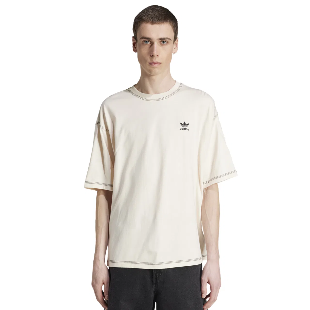 Футболка мужская Trefoil Essentials Adidas, цвет Wonder White