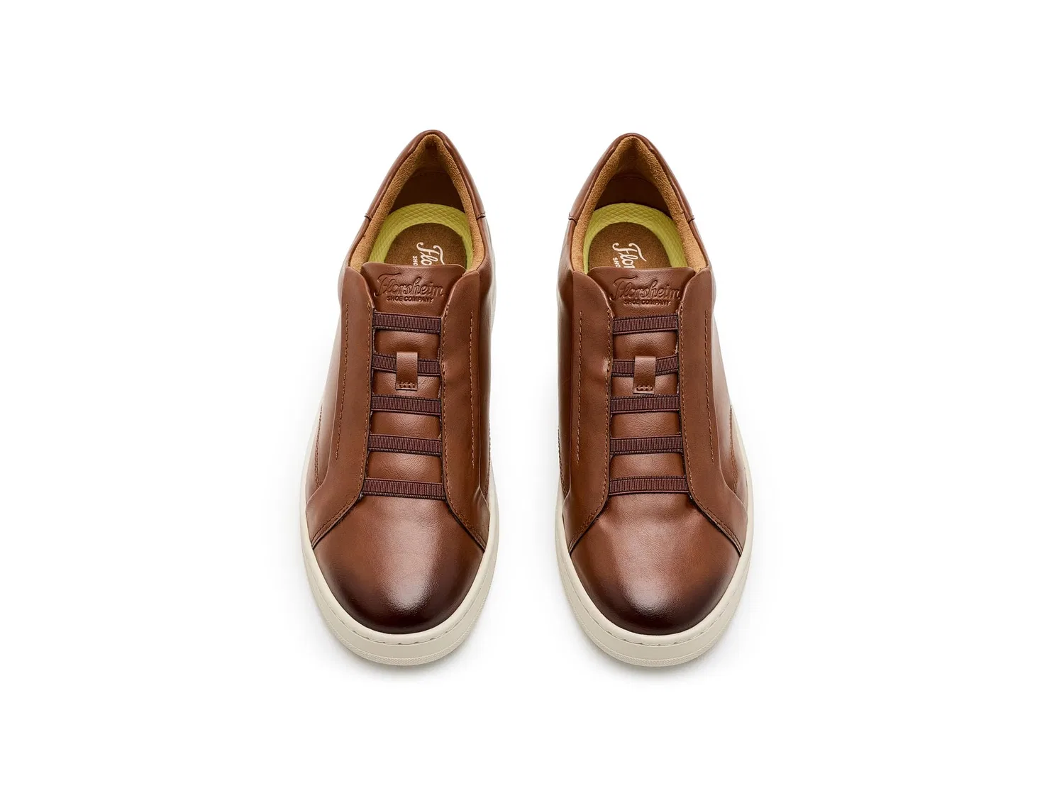 Кроссовки Monopoli Elastic Lace to Toe, Jr. (для малышей, маленьких и больших детей) Florsheim Kids, Cognac — фото 3