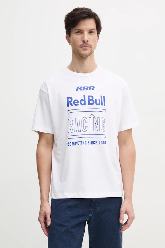 

Хлопковая футболка RACING HISTORY TEE Red Bull Racing X Pepe Jeans, белый