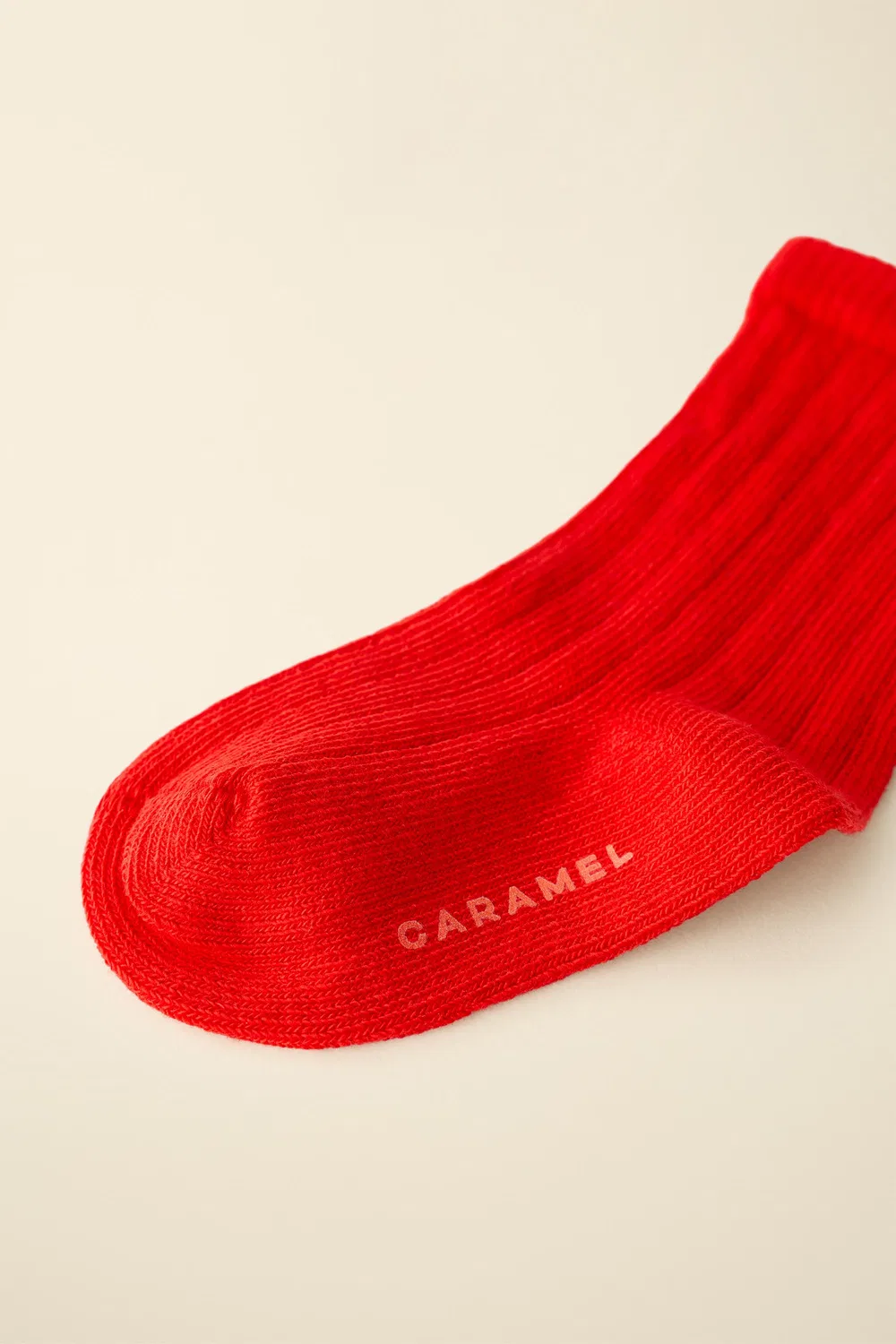 Длинные ребристые носки, созданные в сотрудничестве Caramel London и Zara, Red — фото 3