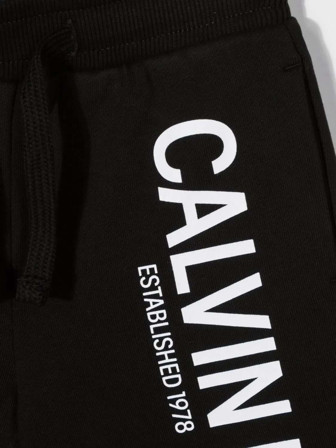 Шорты с логотипом на завязках Calvin Klein, черный — фото 3