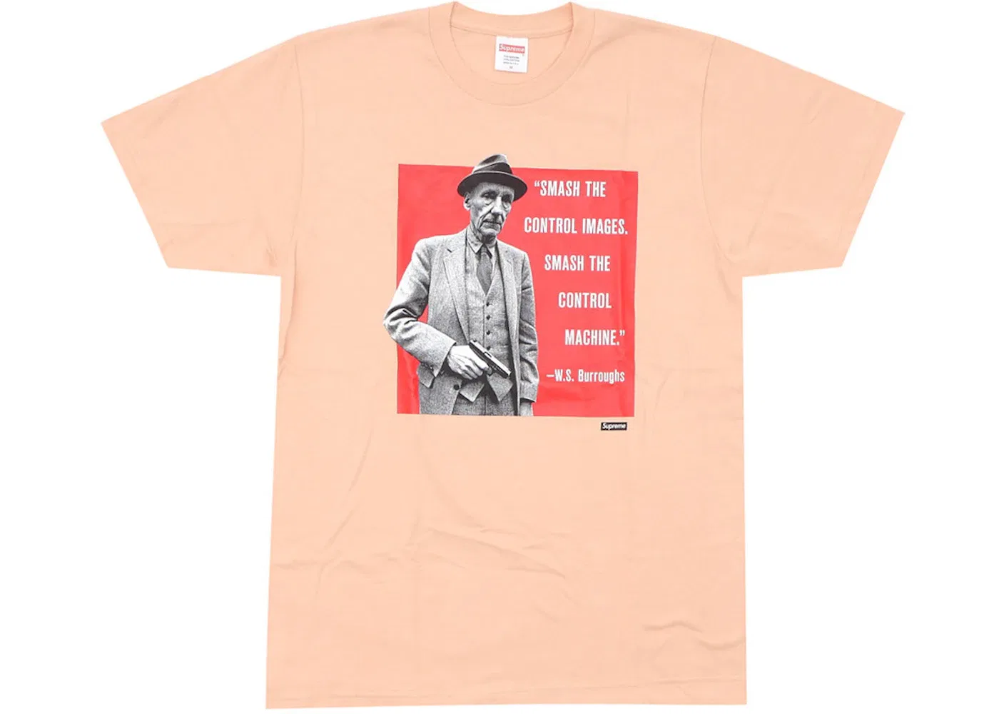 Мужская футболка с принтом Burroughs Supreme, персиковый