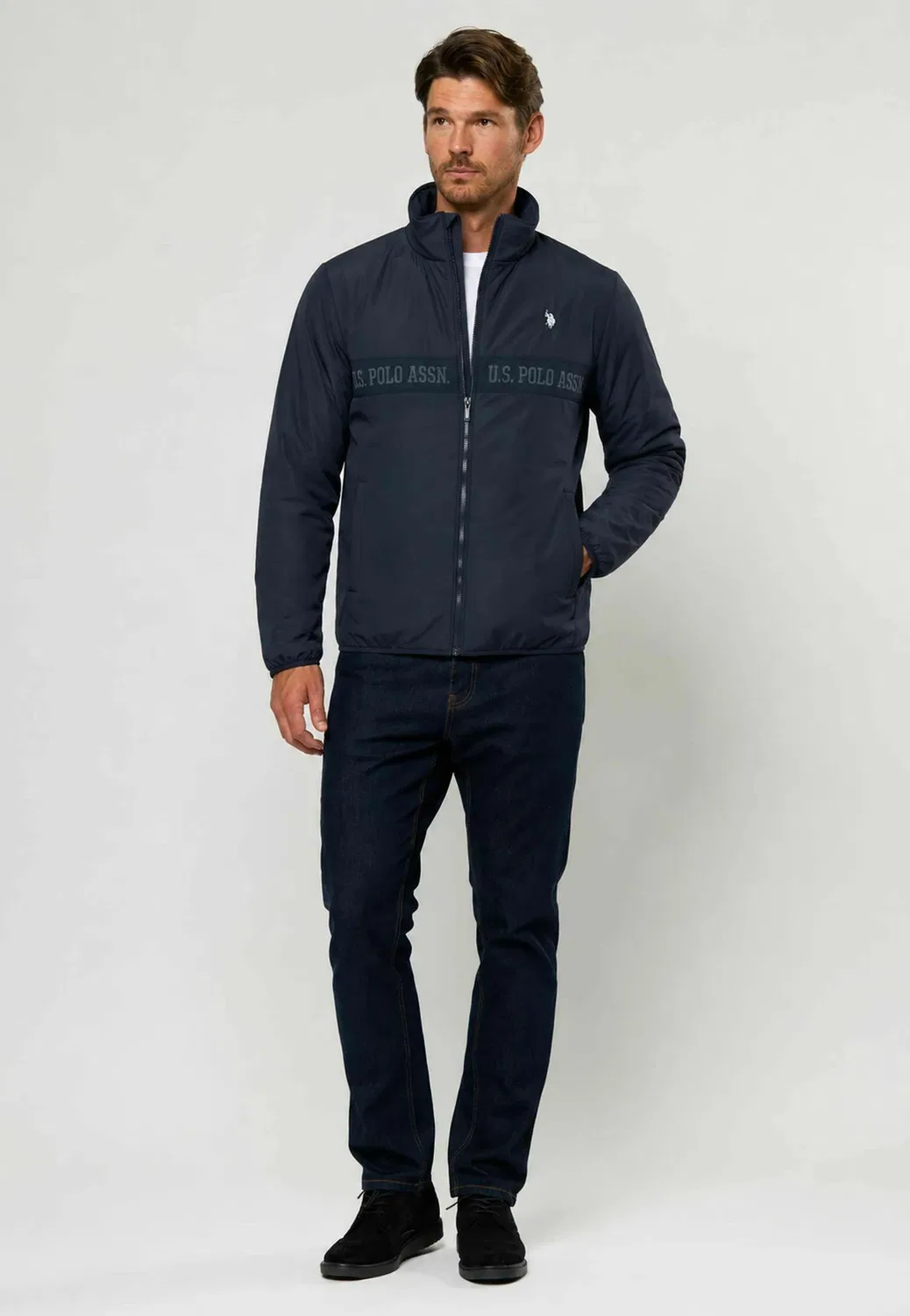 Куртка Umjustin - легкая куртка U.S. Polo Assn., Dark Sapphire — фото 2